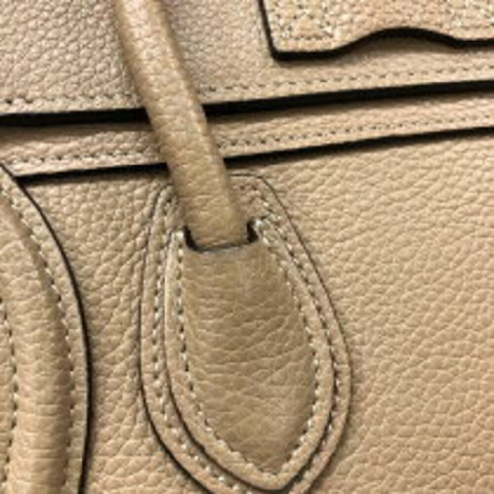 Celine Luggage Shopper sand drummed calfskin leather - Picture 9 of 11